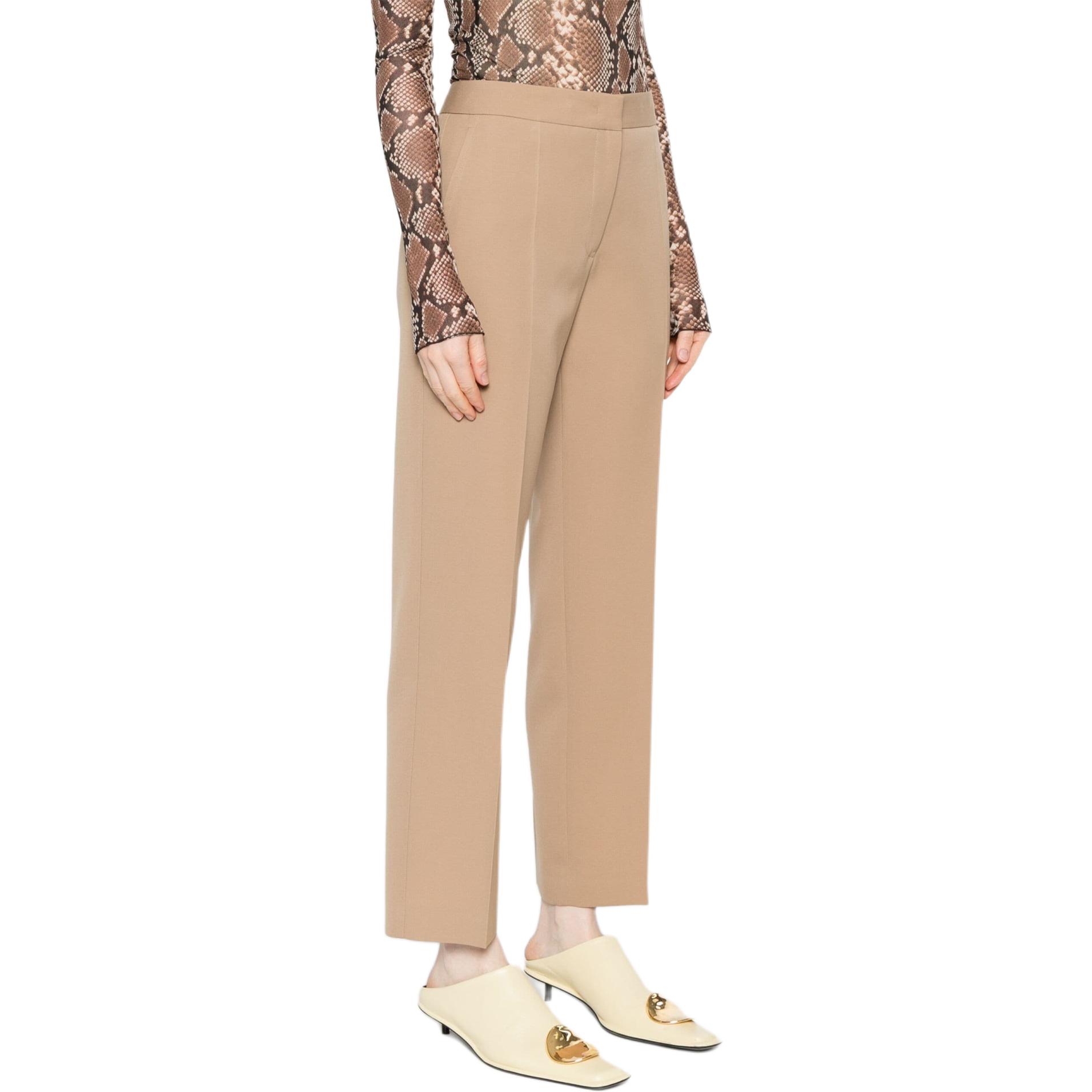 Purchase (Women) JIL SANDER SS24  Mid-Rise Casual Straight Pants Beige J02KA0284J40002-BEIGE