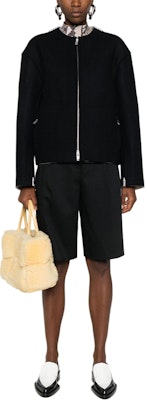 (Women) JIL SANDER SS24 Navy Blue Relaxed Fit Zip-Up Long Sleeve Jacket J02BN0179J40004-NAVY Lookbook (Women) JIL SANDER SS24 Navy Blue Relaxed Fit Zip-Up Long Sleeve Jacket J02BN0179J40004-NAVY