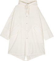 (Women) Jil Sander SS24 Oversized Hoodie Jacket - White with Letter Print. J04AH0002J45026-WHITE (Women) Jil Sander SS24 Oversized Hoodie Jacket - White with Letter Print. J04AH0002J45026-WHITE