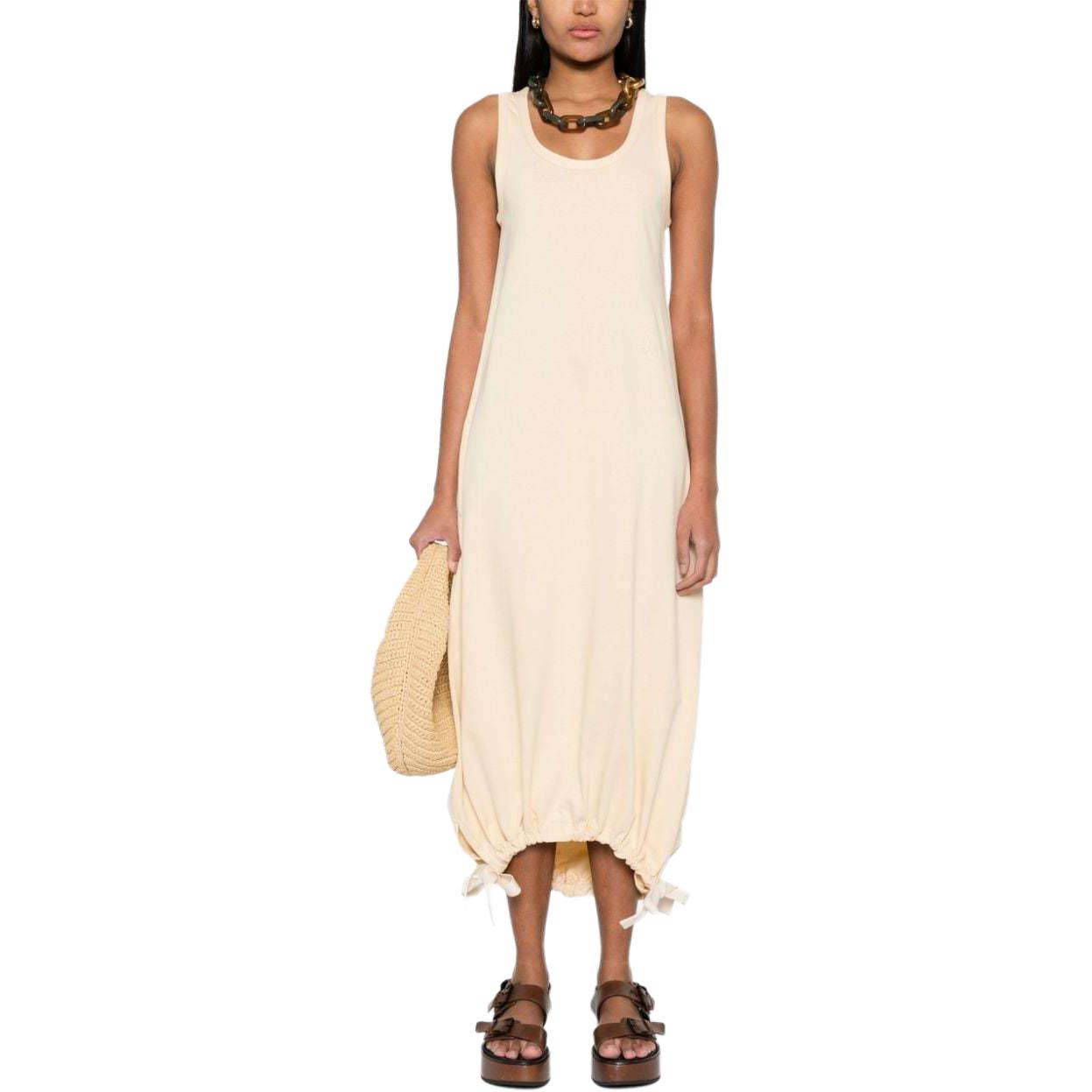 Purchase (W) 질 샌더 SS24 민소매 니트 드레스 라이트 옐로우 J40CT0160J20148-YELLOW