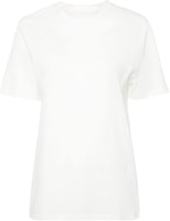 (Women) Jil Sander SS24 White Crewneck Logo Print Short Sleeve T-Shirt. J02GC0128J46219-WHITE (Women) Jil Sander SS24 White Crewneck Logo Print Short Sleeve T-Shirt. J02GC0128J46219-WHITE