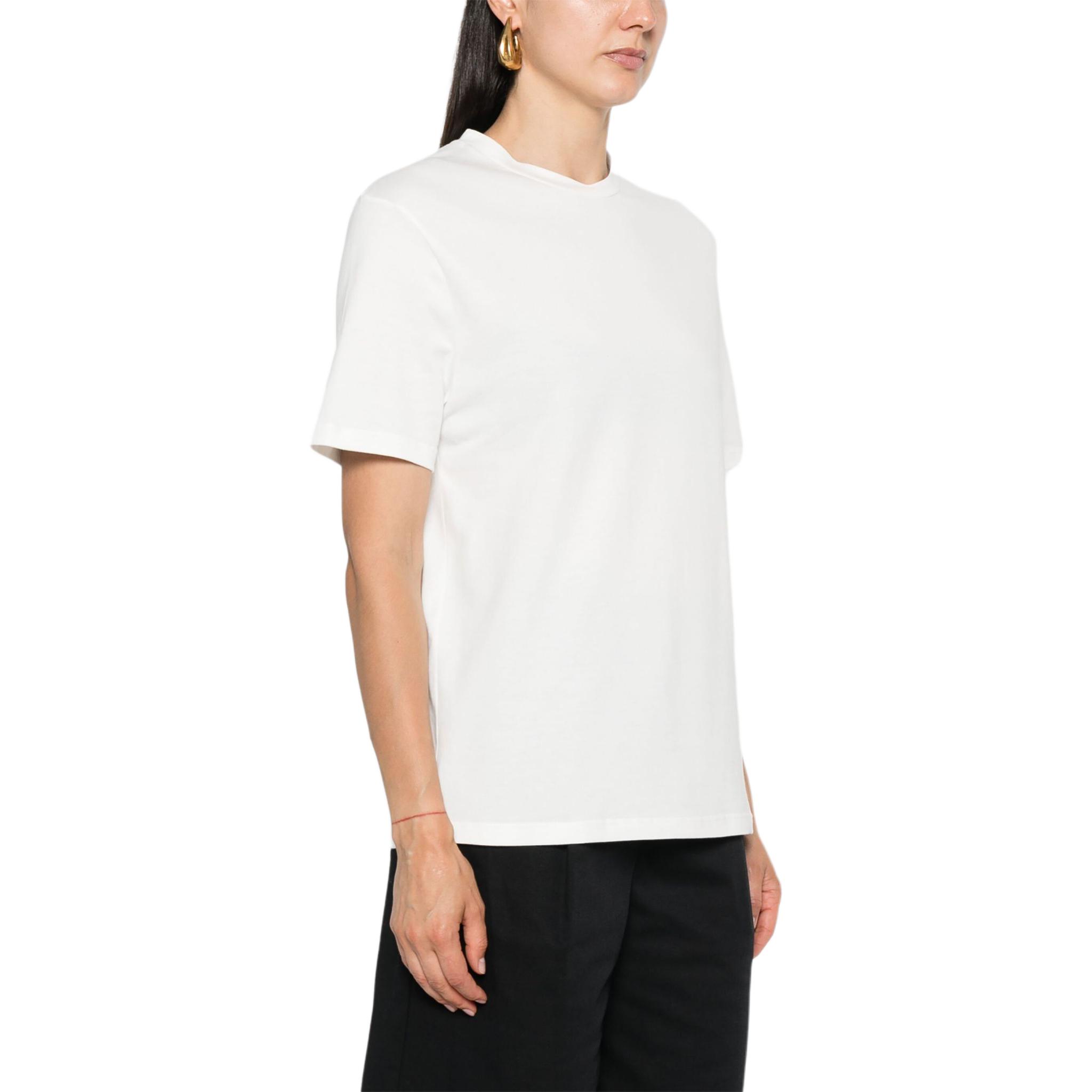 Purchase (W) 吉尔·桑德 SS24 白色圆领logo印花短袖T恤 J02GC0128J46219-WHITE