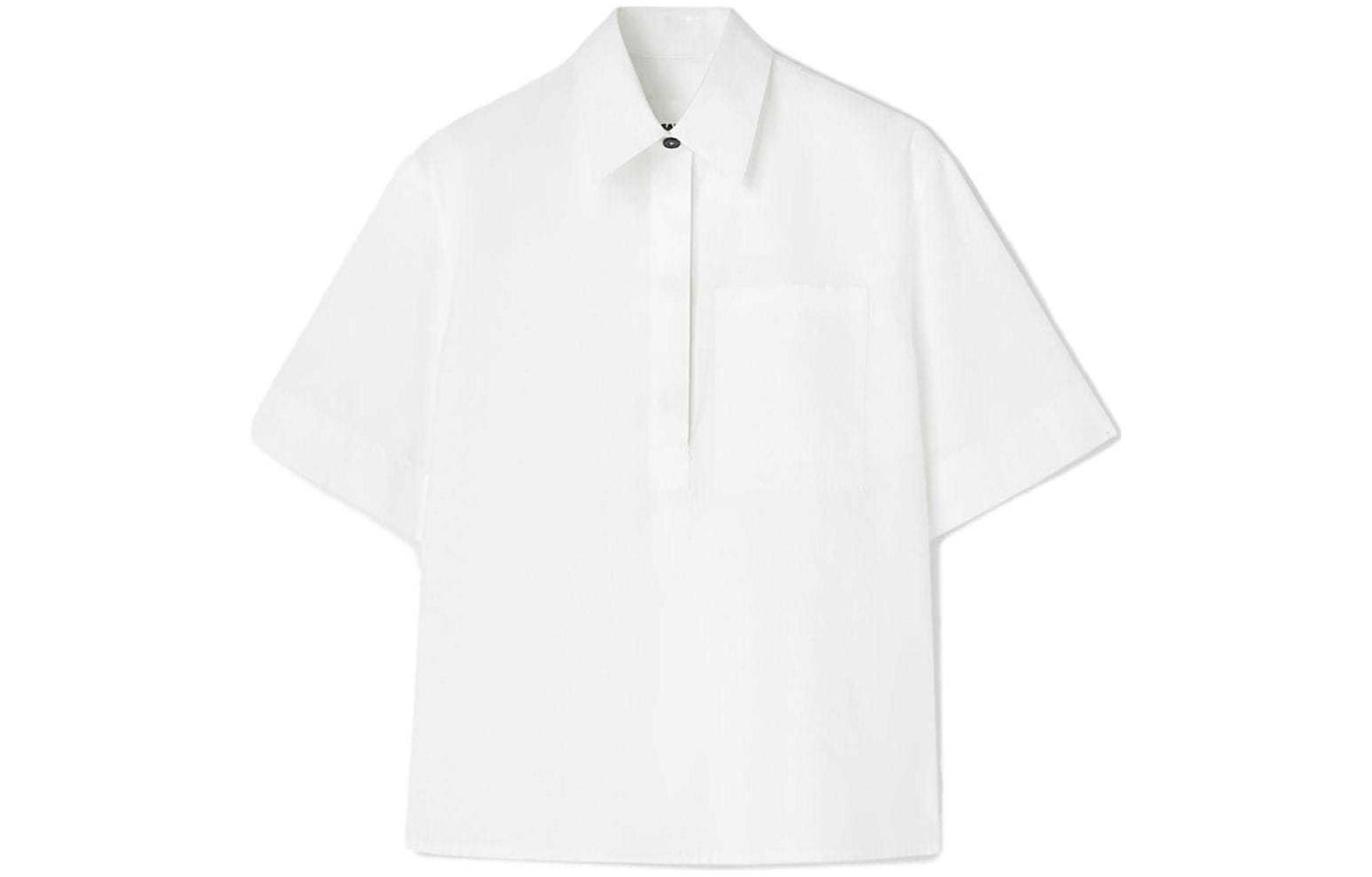 Order (W) Polo Camiseta Blanca Cómoda de Manga Corta Jil Sander SS24. J40DL0134J45127-WHITE