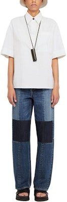 (W) Jil Sander SS24 Baju Polo Putih Lengan Pendek Selesa. J40DL0134J45127-WHITE Lookbook (W) Jil Sander SS24 Baju Polo Putih Lengan Pendek Selesa. J40DL0134J45127-WHITE