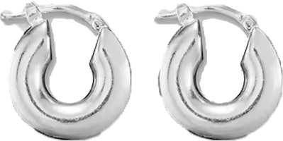 (Women) JIL SANDER Thick Hoop Earrings Silver for Women J11VG0003_J12002 (Women) JIL SANDER Thick Hoop Earrings Silver for Women J11VG0003_J12002