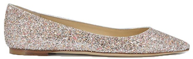 (Women) Jimmy Choo 'Lotus Pink Flats' ROMY-FLAT-KSZ-VIOLA-MIX (Women) Jimmy Choo 'Lotus Pink Flats' ROMY-FLAT-KSZ-VIOLA-MIX