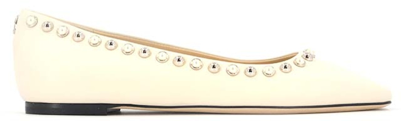 (Women) Jimmy Choo 'Milk White Flats' MIRELE-FLAT-ABM-LATTE/WHITE Buy (Women) Jimmy Choo 'Milk White Flats' MIRELE-FLAT-ABM-LATTE/WHITE