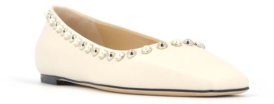 (Women) Jimmy Choo 'Milk White Flats' MIRELE-FLAT-ABM-LATTE/WHITE Order (Women) Jimmy Choo 'Milk White Flats' MIRELE-FLAT-ABM-LATTE/WHITE