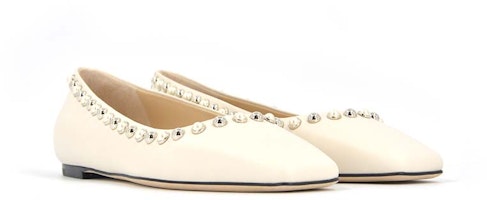 (W) Jimmy Choo ''Flats Putih Susu'' MIRELE-FLAT-ABM-LATTE/WHITE Lookbook (W) Jimmy Choo ''Flats Putih Susu'' MIRELE-FLAT-ABM-LATTE/WHITE