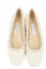 Shop (Women) Jimmy Choo 'Milk White Flats' MIRELE-FLAT-ABM-LATTE/WHITE