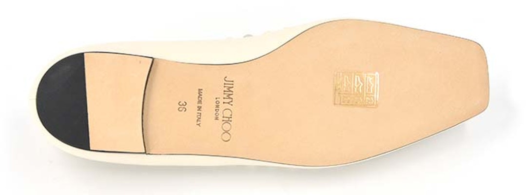 (Women) Jimmy Choo 'Milk White Flats' MIRELE-FLAT-ABM-LATTE/WHITE Details for (Women) Jimmy Choo 'Milk White Flats' MIRELE-FLAT-ABM-LATTE/WHITE