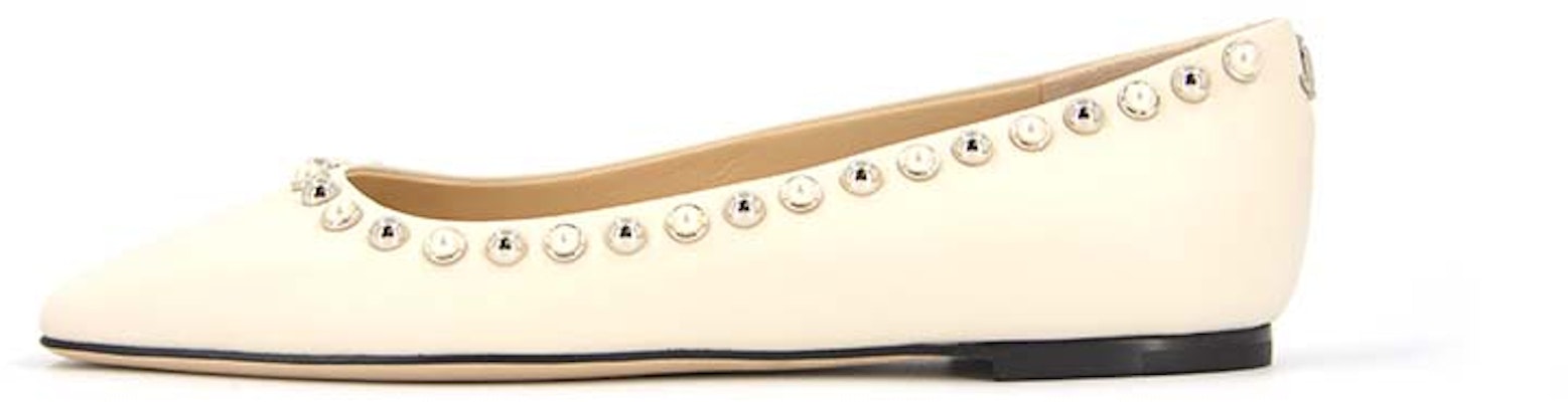 (Women) Jimmy Choo 'Milk White Flats' MIRELE-FLAT-ABM-LATTE/WHITE Sizing (Women) Jimmy Choo 'Milk White Flats' MIRELE-FLAT-ABM-LATTE/WHITE
