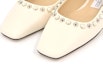Cheap (Women) Jimmy Choo 'Milk White Flats' MIRELE-FLAT-ABM-LATTE/WHITE