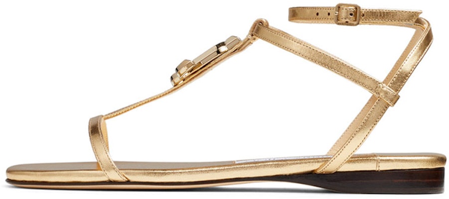 (Women) Jimmy Choo Alodie Flat 'Gold' ALODIEFLATMNA Buy (Women) Jimmy Choo Alodie Flat 'Gold' ALODIEFLATMNA