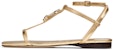 (Women) Jimmy Choo Alodie Flat 'Gold' ALODIEFLATMNA