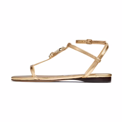 (W) Jimmy Choo Alodie Flat 'Gold'