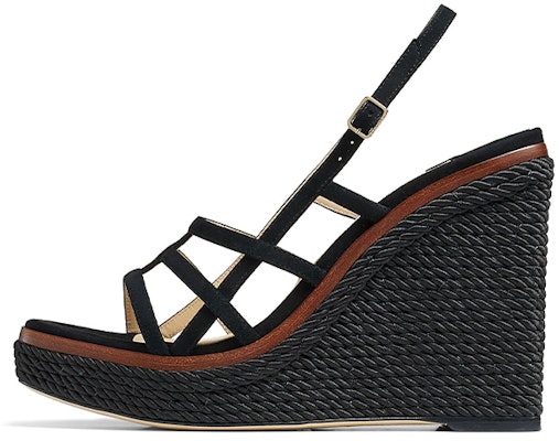 (W) Jimmy Choo Ariela 110 厚底涼鞋 '黑色麂皮' ARIELA110SUE Buy (W) Jimmy Choo Ariela 110 厚底涼鞋 '黑色麂皮' ARIELA110SUE