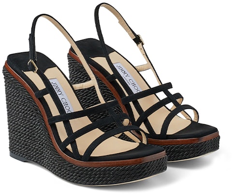 (W) Jimmy Choo Ariela 110 厚底涼鞋 '黑色麂皮' ARIELA110SUE Lookbook (W) Jimmy Choo Ariela 110 厚底涼鞋 '黑色麂皮' ARIELA110SUE