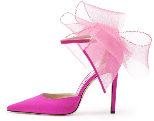 (W) Jimmy Choo Averly 100 Tacchi Asimmetrici in Rete Rosa Stiletto AVERLY100BAV in Peach Pink Color Buy (W) Jimmy Choo Averly 100 Tacchi Asimmetrici in Rete Rosa Stiletto AVERLY100BAV in Peach Pink Color