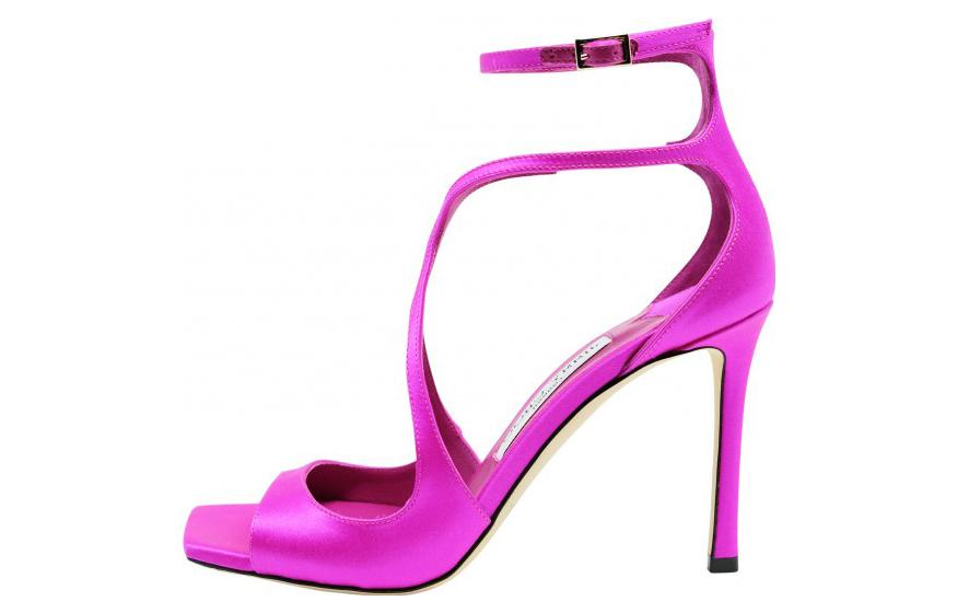 (Women) Jimmy Choo Azia Sandals 'Satin Purple' J000149408