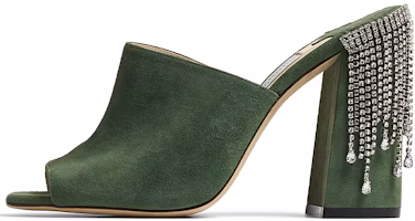 (Women) Jimmy Choo Baia 100 'Green' BAIA100DRS0C8398 (Women) Jimmy Choo Baia 100 'Green' BAIA100DRS0C8398