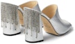 Shop (Women) Jimmy Choo Baia 'Silver Open-Toe' BAIA100DRU0C5301