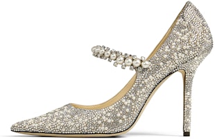 (Women) Jimmy Choo Baily 100 'Crystal and Pearl Ballet Pink' BAILY100DYZ110323 (Women) Jimmy Choo Baily 100 'Crystal and Pearl Ballet Pink' BAILY100DYZ110323