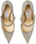 Shop (Women) Jimmy Choo Baily 100 'Crystal and Pearl Ballet Pink' BAILY100DYZ110323