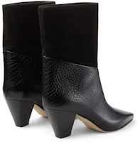 Shop (W) Jimmy Choo Bear 65 牛仔靴 '黑色鱷魚壓紋皮革' BEAR65XYZ