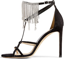 (Women) Jimmy Choo Bijou 100 High Heels Sandals 'Black' BIJOU100DRS000757 (Women) Jimmy Choo Bijou 100 High Heels Sandals 'Black' BIJOU100DRS000757
