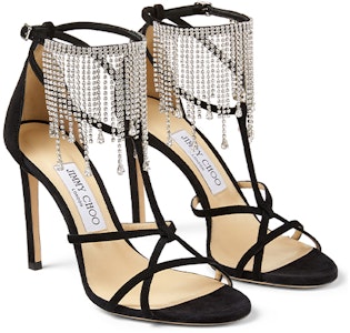 (W) Sandalias de Tacón Alto Jimmy Choo Bijou 100 'Negro' BIJOU100DRS000757 Order (W) Sandalias de Tacón Alto Jimmy Choo Bijou 100 'Negro' BIJOU100DRS000757