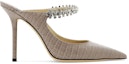 Order (Women) Jimmy Choo Bing 100 'Crystal Strap Patent Grey' BING100CCLSAND