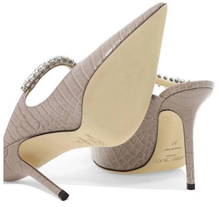 (W) Jimmy Choo Bing 100 '水晶带灰色漆皮' BING100CCLSAND Purchase (W) Jimmy Choo Bing 100 '水晶带灰色漆皮' BING100CCLSAND