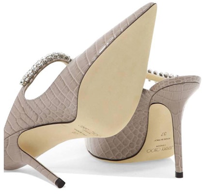 (Women) Jimmy Choo Bing 100 'Crystal Strap Patent Grey' BING100CCLSAND Purchase (Women) Jimmy Choo Bing 100 'Crystal Strap Patent Grey' BING100CCLSAND