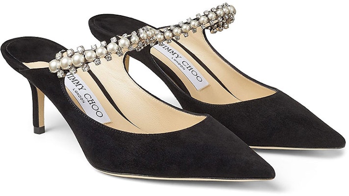 (Women) Jimmy Choo Bing 65 'Black Pointed Toe Mules' BING65UAZ Lookbook (Women) Jimmy Choo Bing 65 'Black Pointed Toe Mules' BING65UAZ
