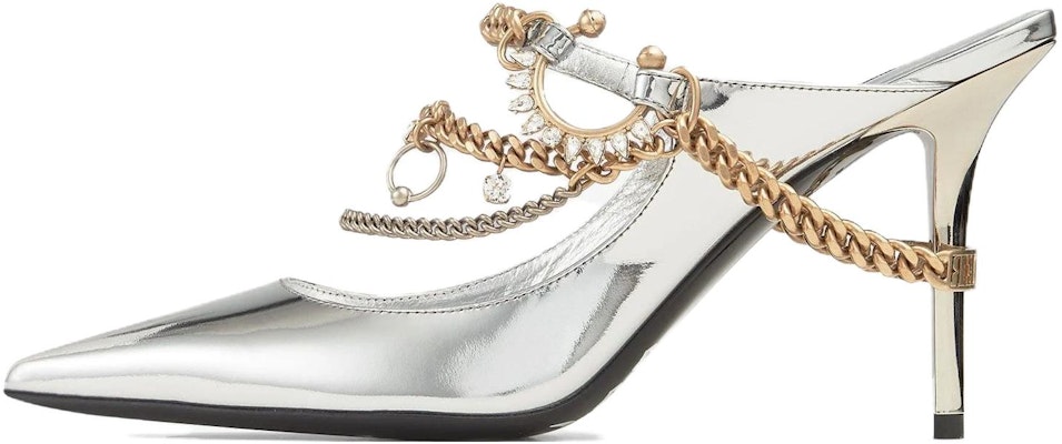 (Women) Jimmy Choo Bing Mule 'Silver Leather' JCXJPGBINGQUIAA0009 Buy (Women) Jimmy Choo Bing Mule 'Silver Leather' JCXJPGBINGQUIAA0009