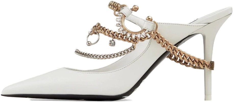 (Women) Jimmy Choo Bing Mule 'White Leather' JCXJPGBINGCLF080108 Buy (Women) Jimmy Choo Bing Mule 'White Leather' JCXJPGBINGCLF080108