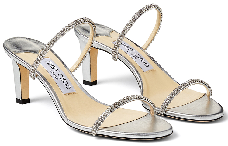 Order (W) Jimmy Choo Brea 65 Sandal Hak Tinggi ''Silver'' BREA65MNC