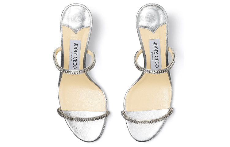 Shop (W) Jimmy Choo Brea 65 Sandal Hak Tinggi ''Silver'' BREA65MNC