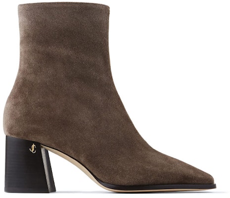(Women) Jimmy Choo Bryelle 65 Ankle Boot 'Mink Velvet Light Brown' BRYELLE65SVV Order (Women) Jimmy Choo Bryelle 65 Ankle Boot 'Mink Velvet Light Brown' BRYELLE65SVV