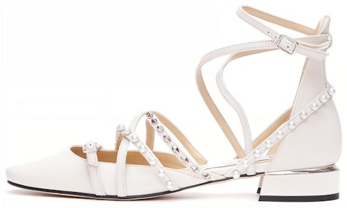 (W) Jimmy Choo Celestia ''Kulit Putih Round Toe Block Heel'' CELESTIA25AXDLATTESILVER Buy (W) Jimmy Choo Celestia ''Kulit Putih Round Toe Block Heel'' CELESTIA25AXDLATTESILVER