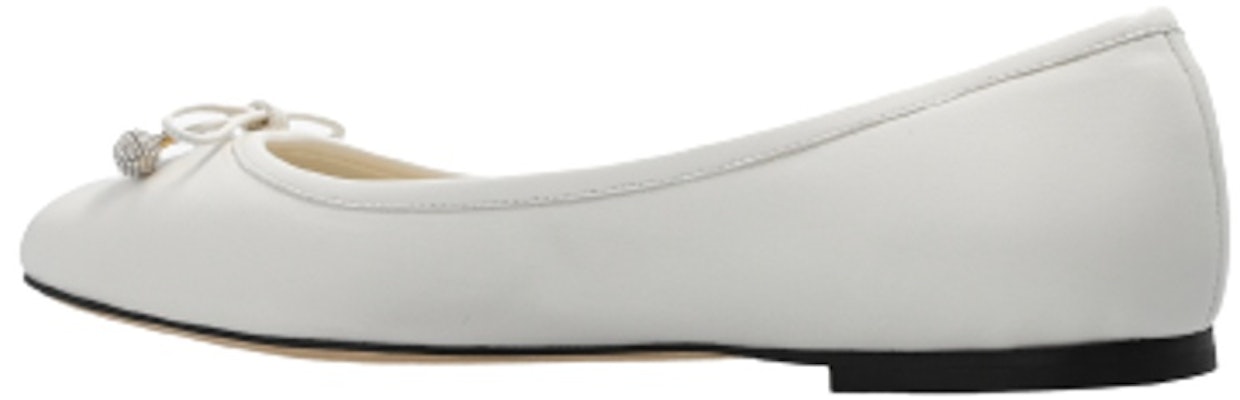 (Women) Jimmy Choo Comfort Flat 'White Leather' ELMEFLATNAPLATTE Lookbook (Women) Jimmy Choo Comfort Flat 'White Leather' ELMEFLATNAPLATTE