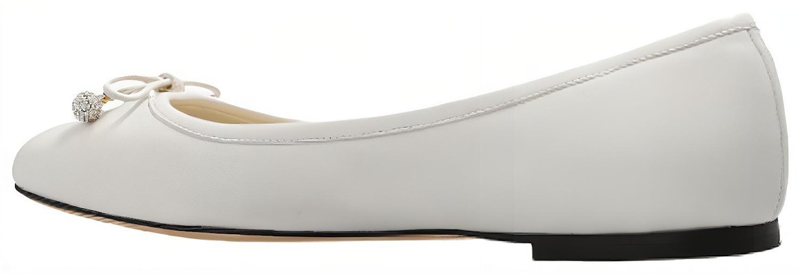 (Women) Jimmy Choo Comfort Flat 'White Leather' ELMEFLATNAPLATTE Lookbook (Women) Jimmy Choo Comfort Flat 'White Leather' ELMEFLATNAPLATTE