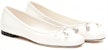 (Women) Jimmy Choo Comfort Flat 'White Leather' ELMEFLATNAPLATTE