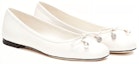 Shop (Women) Jimmy Choo Comfort Flat 'White Leather' ELMEFLATNAPLATTE