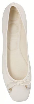 (Women) Jimmy Choo Comfort Flat 'White Leather' ELMEFLATNAPLATTE Purchase (Women) Jimmy Choo Comfort Flat 'White Leather' ELMEFLATNAPLATTE