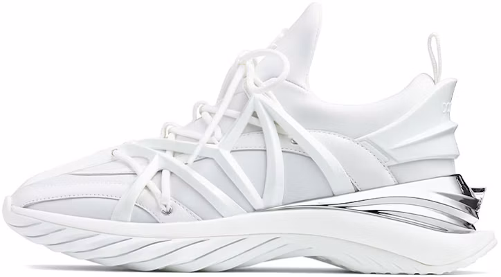 (Women) Jimmy Choo Cosmos/F Leather Neoprene Low-Top Sneakers COSMOSFVZY White Buy (Women) Jimmy Choo Cosmos/F Leather Neoprene Low-Top Sneakers COSMOSFVZY White