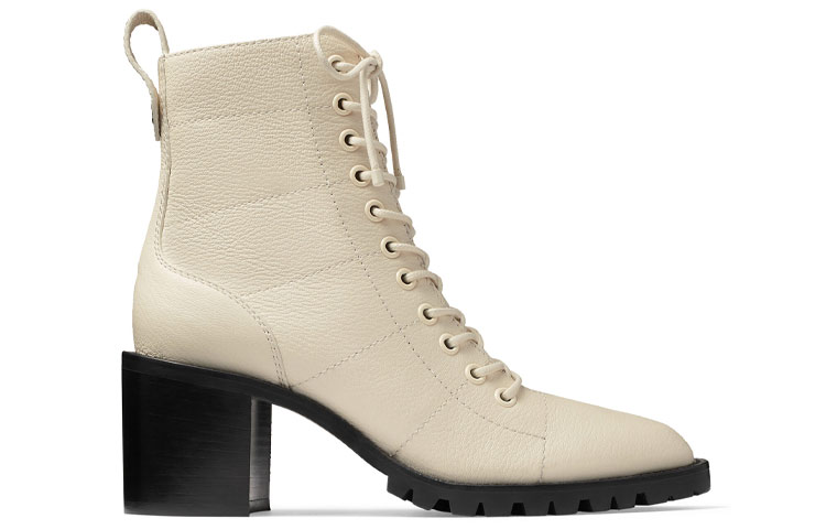 Order (W) 지미 추 크루즈 65 '컴뱃 부츠 그레니 레더 크림' CRUZ65GNL