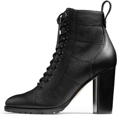 (Women) Jimmy Choo Cruz 95 Boots 'Black Grainy Leather Combat' CRUZ95GNL Buy (Women) Jimmy Choo Cruz 95 Boots 'Black Grainy Leather Combat' CRUZ95GNL