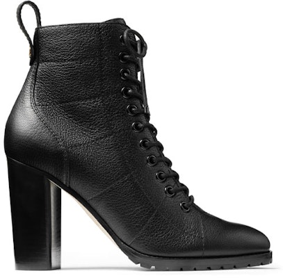 (Women) Jimmy Choo Cruz 95 Boots 'Black Grainy Leather Combat' CRUZ95GNL Order (Women) Jimmy Choo Cruz 95 Boots 'Black Grainy Leather Combat' CRUZ95GNL